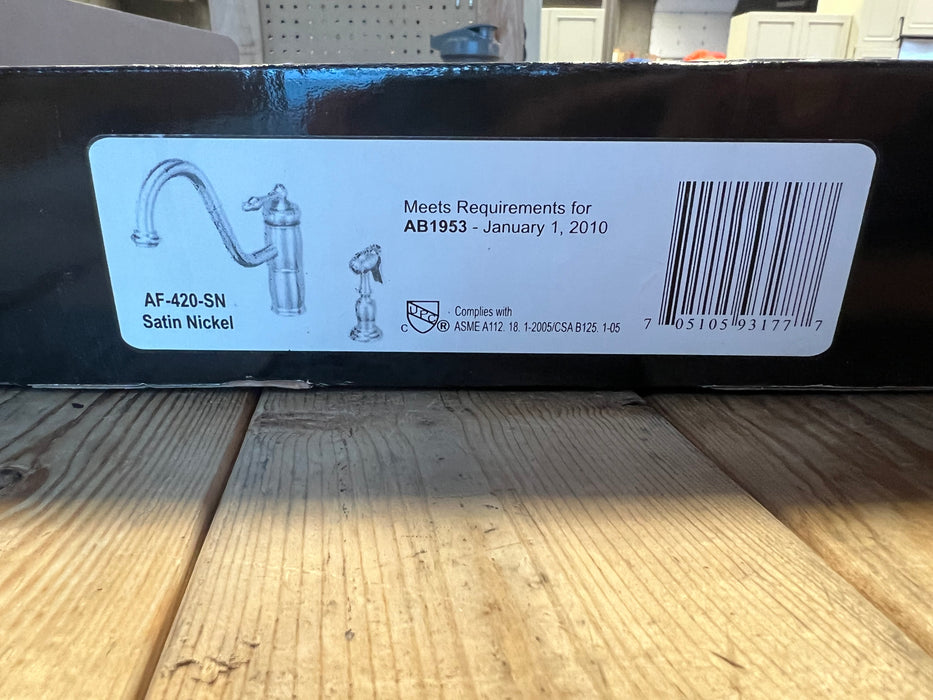 Artisan AF420-SN Premium Satin Nickel Pull-Out Kitchen Sink Faucet (new)