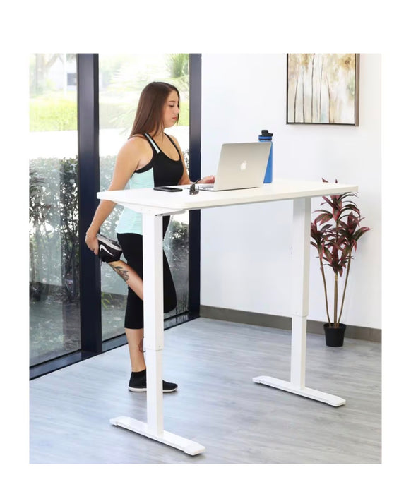 Motionwise 24x48 Electric Standing Desk with White Anti-Bacterial Desktop (new)