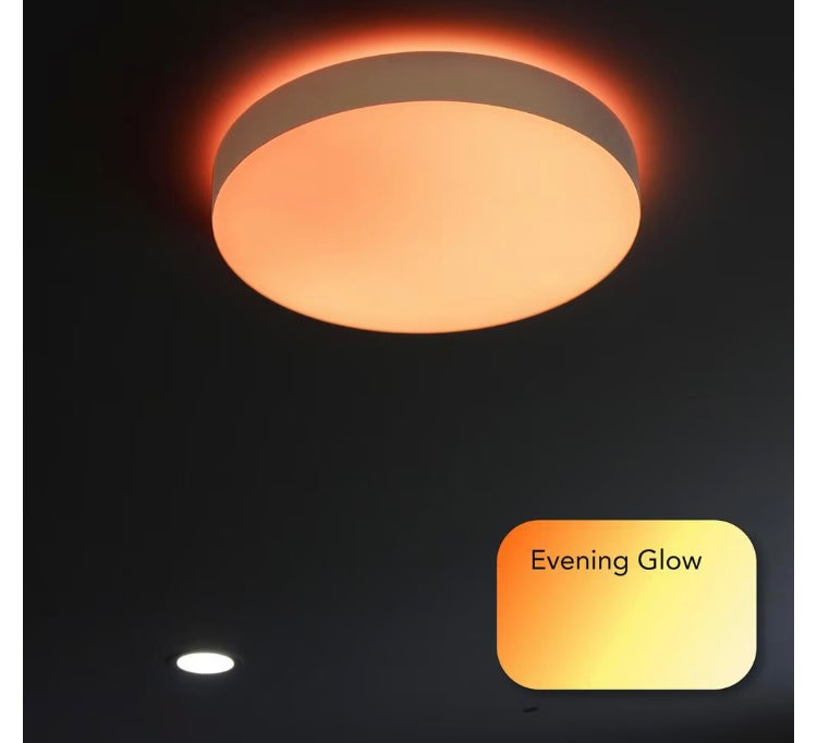 LIFX 15 inch. White Indoor Integrated LED Flush Mount Multi-Color Smart Wi-Fi Dimmable Ceiling Light