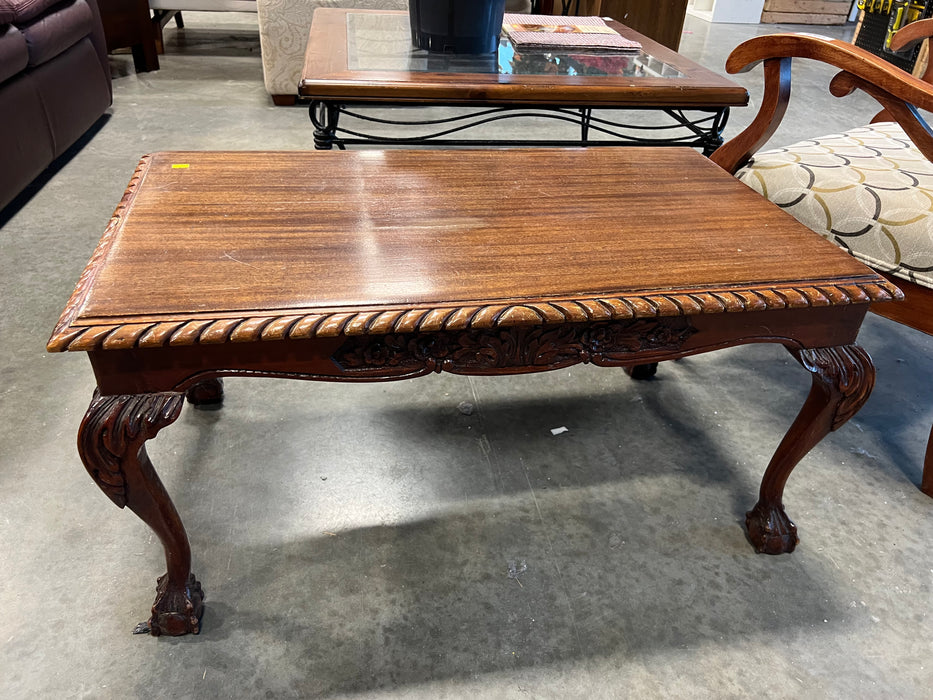 Antique Clawfoot Apartment Size Coffee Table (used)