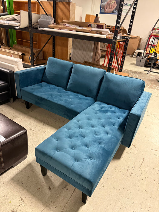 Blue Sectional (Slightly Used)
