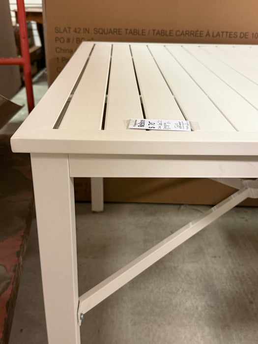 Slat 42” Square Table (New)