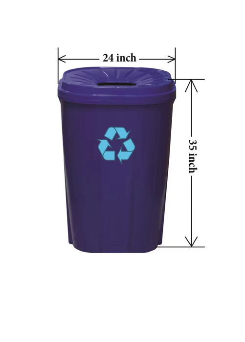 Enviro World 55 gallon Recycling bin Blue (new)