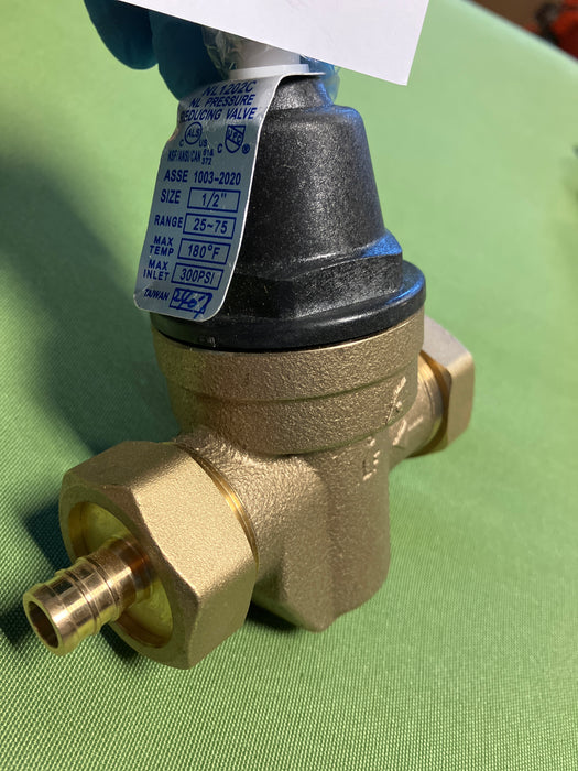 Aqua-Dynamic Pressure Reducing Valve Compact 1/2-inch Union PEX (new)