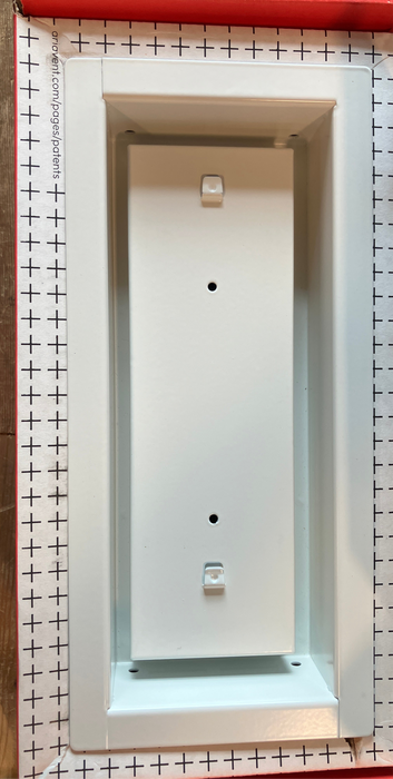 Framed OG Floor Vent [Luxe] 4-inch x 10-inch White (NEW)