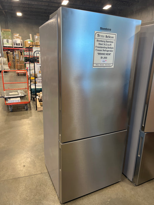 Blomberg Stainless Steel Fridge with Freezer (new)