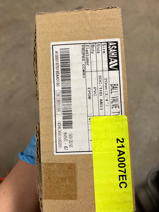Ball Valve Asahiav Type 21 a 20mm (3/4”) New
