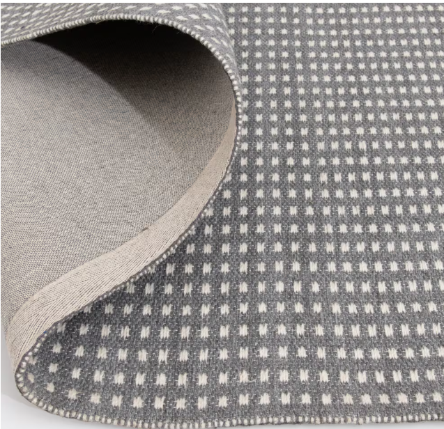 GlucksteinElements Otis Ivory/Steel 5 ft. x7 ft. Indoor Area Rug