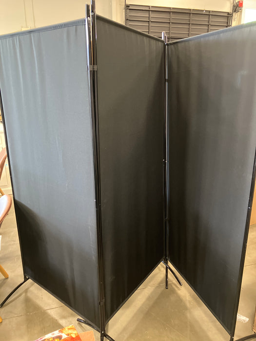 Black Fabric Room Divider (new)