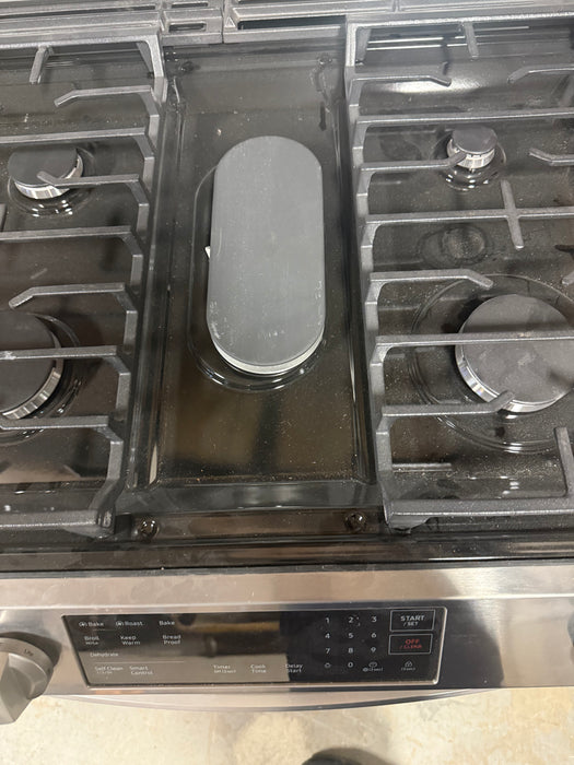 Samsung True Convection Gas Range - 30-in - Air-Fry - 6-cu ft - Stainless Steel (New)