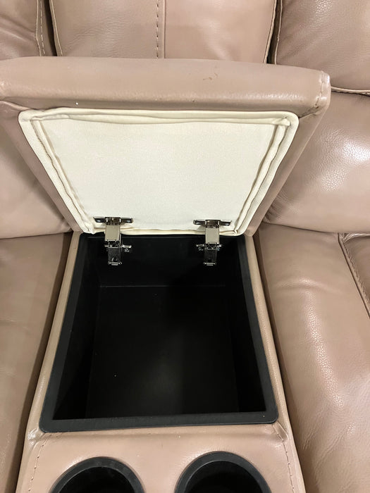 Beige Recliner Loveseat