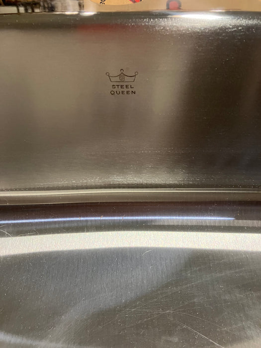Steel Queen 22 1/4 X 23 3/8 X 7” Faucet Holes Stainless Steel  Sink (New)
