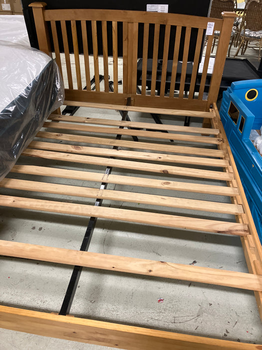 Wood Queen bed frame (used)