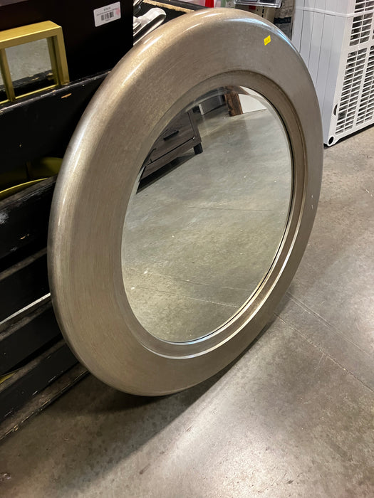 Round Silver Wall Mirror