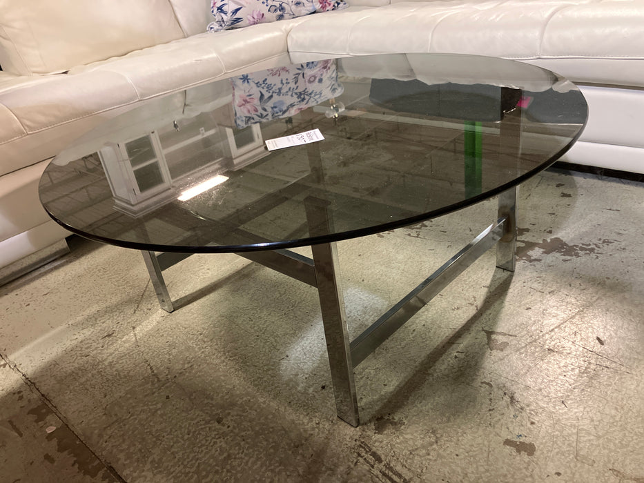 Glass round coffee Table (used)