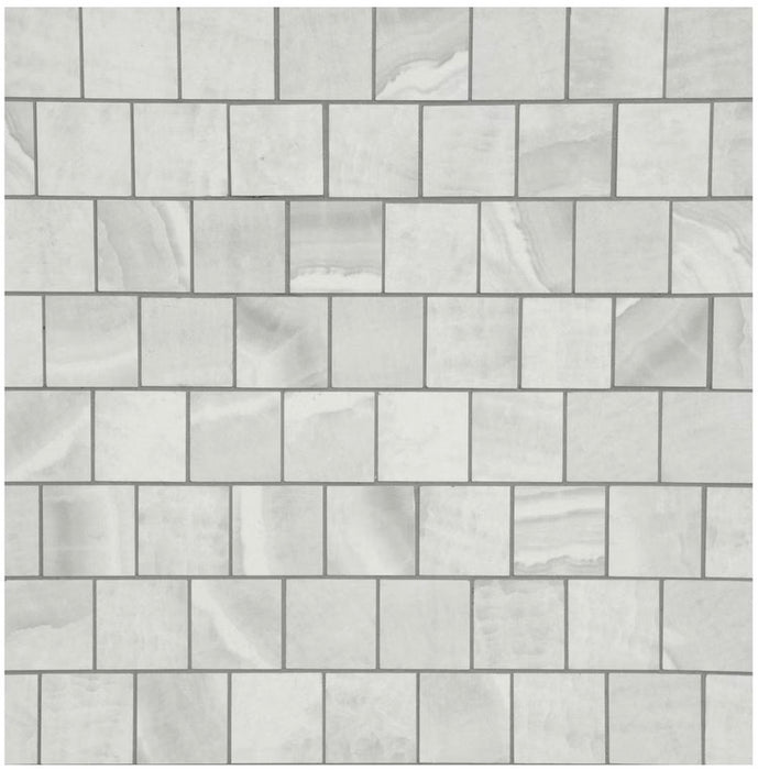 MSI Stone ULC Matrix Grey 12 in. x 12 in. x 10 mm Polished Porcelain Mesh-Mounted Mosaic Tile (new)