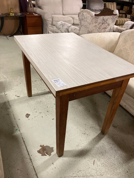 White & brown coffee table (used)