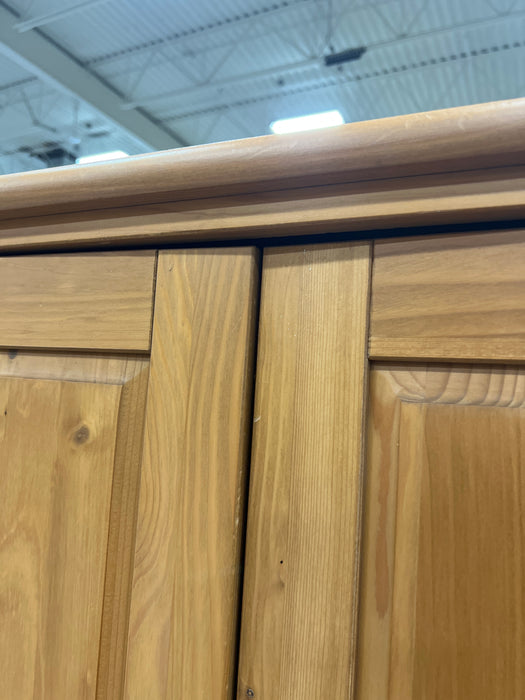 Natural Wood Armoire