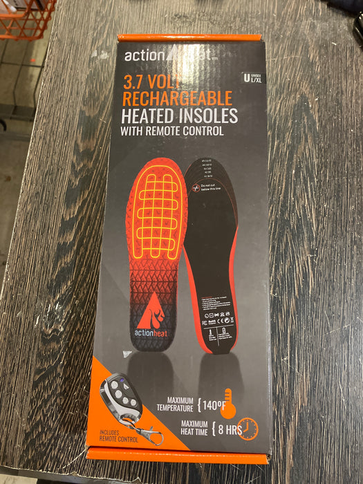 ActionHeat 3V Rechargeable Heated Insoles with Remote Large/Ex-Large (New)