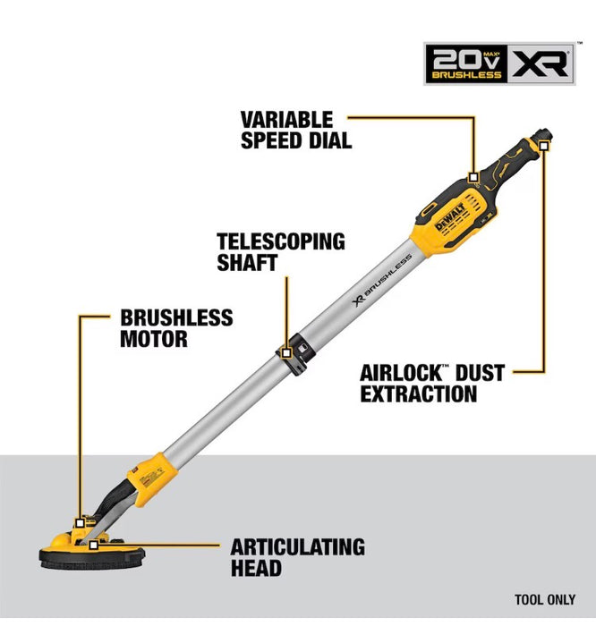DEWALT 20V MAX Lithium-Ion Cordless Brushless Drywall Sander (Tool-Only) (used)