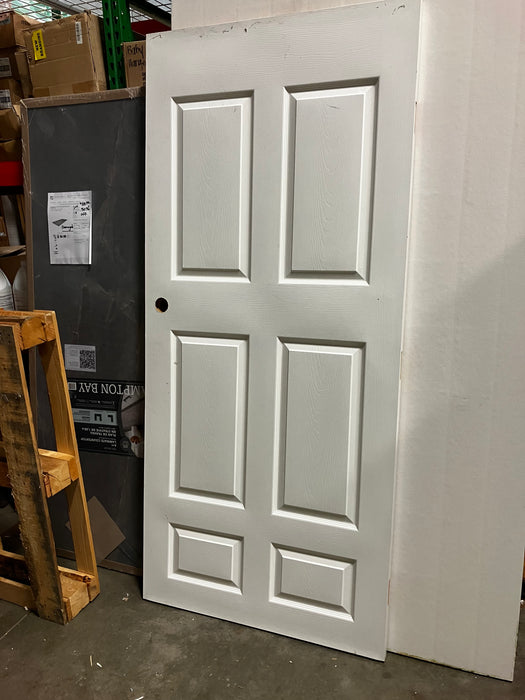 Masonite 36-inch x 80-inch Primed 6 Panel Hollow Core Textured Interior Door Slab