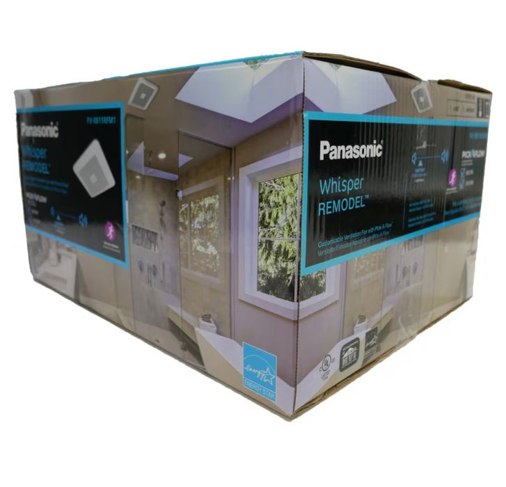 Panasonic 80-110 CFM 0.4-1.1 Sones Whisper Remodel Bath Fan (for rooms < 100 sq. ft.) ENERGY STAR® (new)