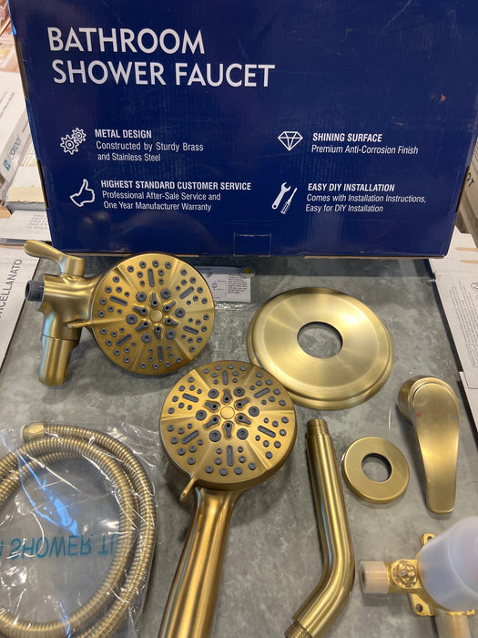 Gold Tone Bathroom Shower Faucet (new)