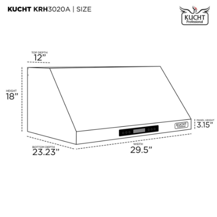 Professional 30 in. Under Cabinet Range Hood 900CFM - (Like New)