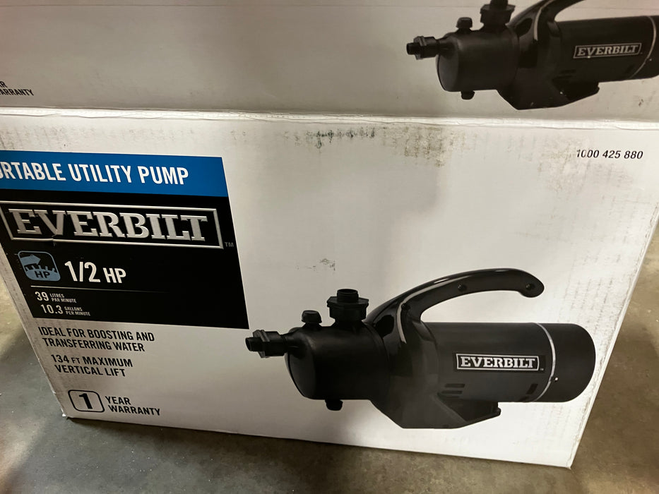Everbilt Portable Utility Pump, 618GPH, 115V (New)