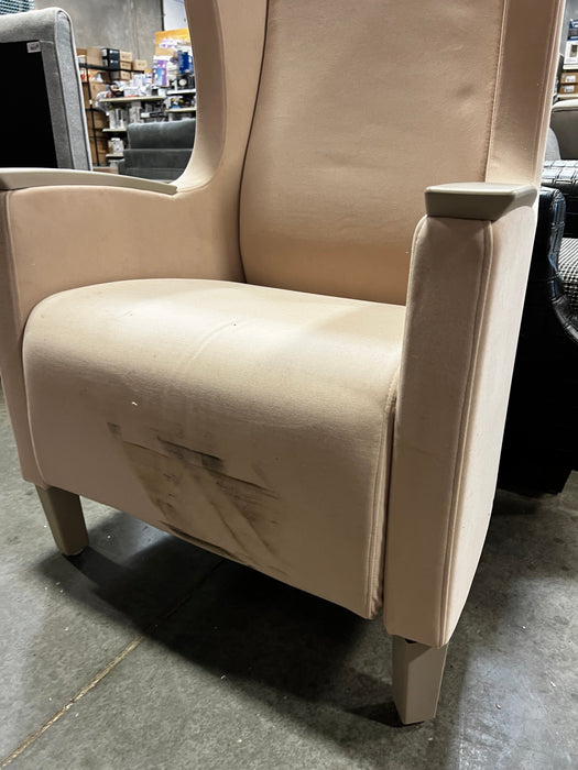 Dusty Pink Wingback Chair (used)