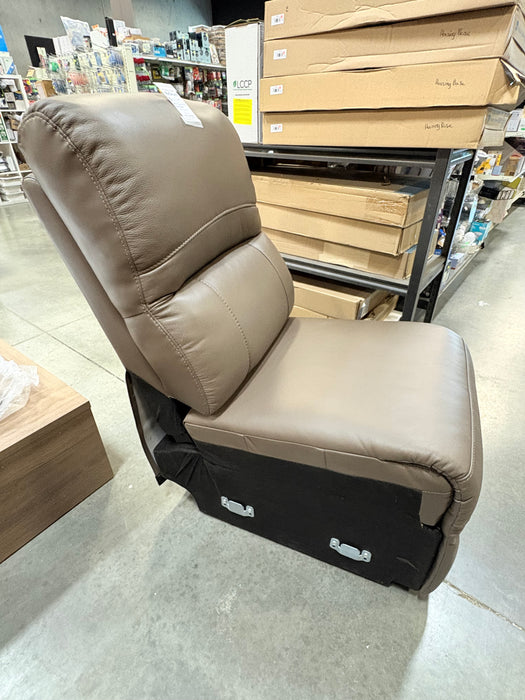 Taupe Leather Armless Chair (new)