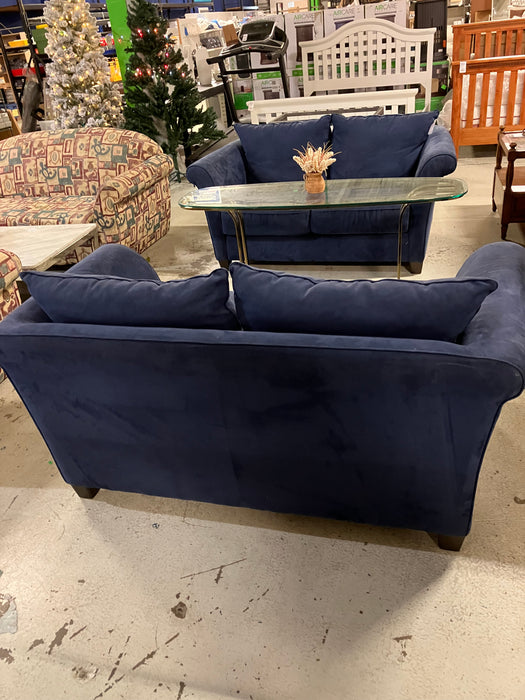Blue Loveseat