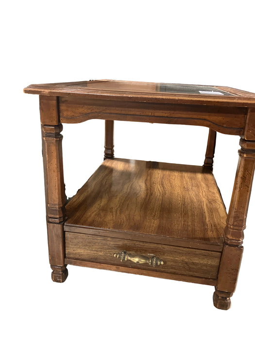 Glass top Side Table (used)