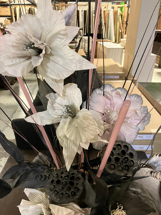 Flourish Vase with Artificial Flowers