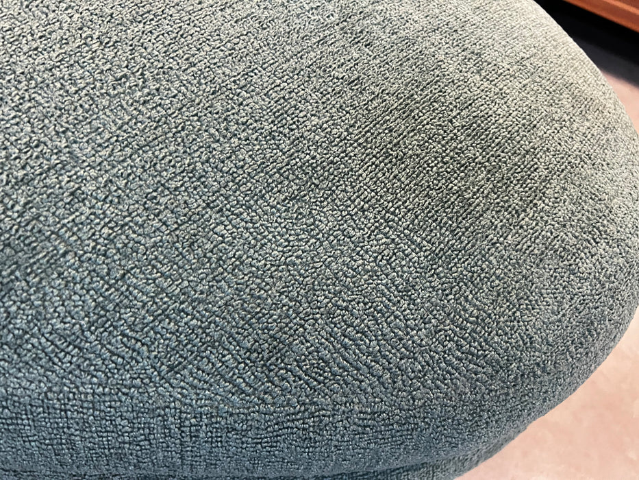 Green Boucle Delta Storage Bench