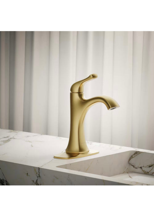 KOHLER Sundae Single-Handle Bathroom Sink Faucet in Gold (new)