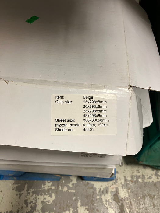 Beige Pallet of Tiles