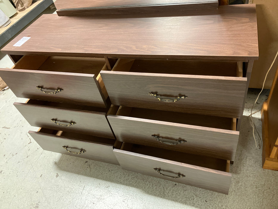 6-drawers Dresser with mirror