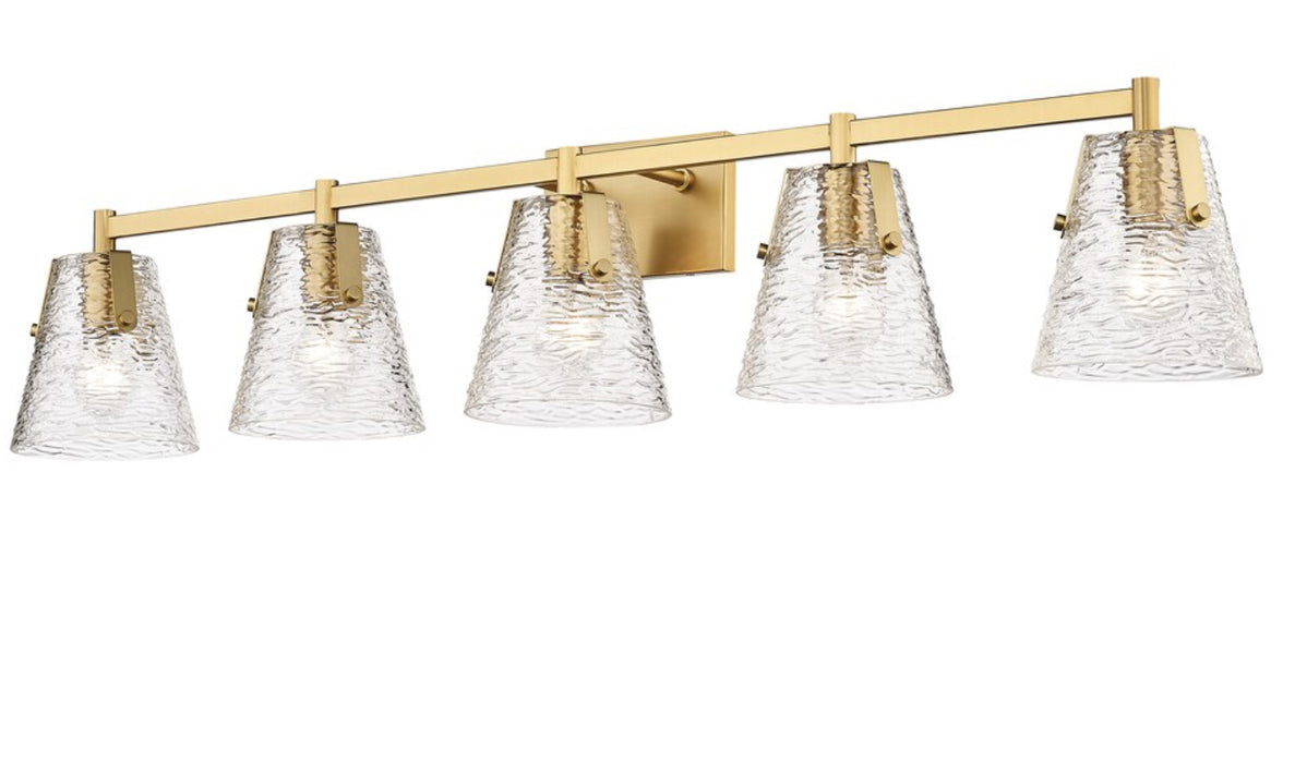 Z-Lite Analia 5 Light Vanity in Modern Gold (New)