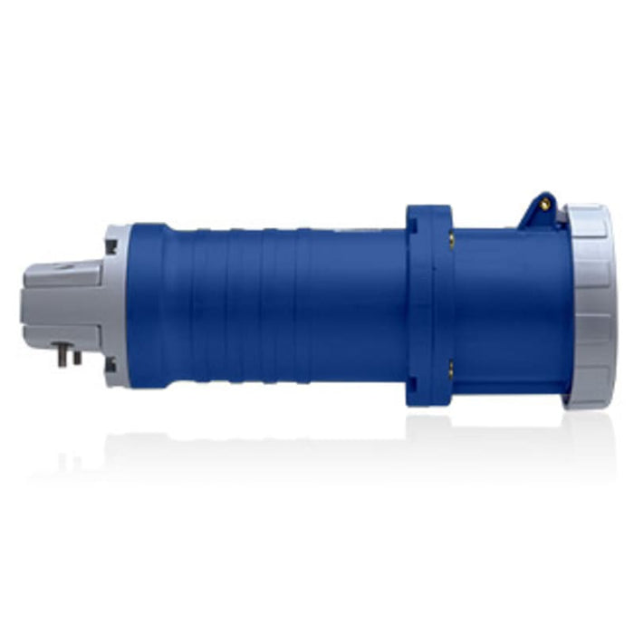 60 Amp, 250 Volt 3-Phase, IEC 309-1 & 309-2, 3P, 4W, North American Pin & Sleeve Connector, Industrial Grade, IP67, Watertight, - Blue (new)