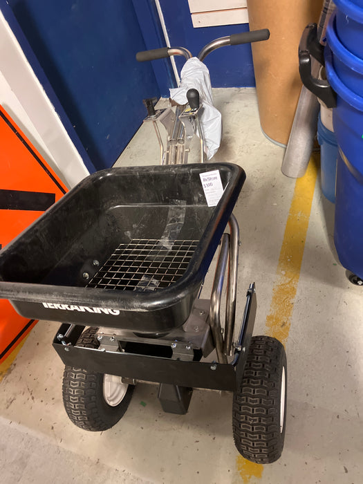 TerraKing 70lb Capacity Commercial Push Spreader, 14,000 square foot coverage