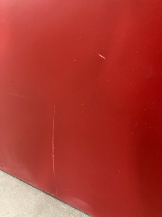 Red Exterior Door With Frosted Glass (new)