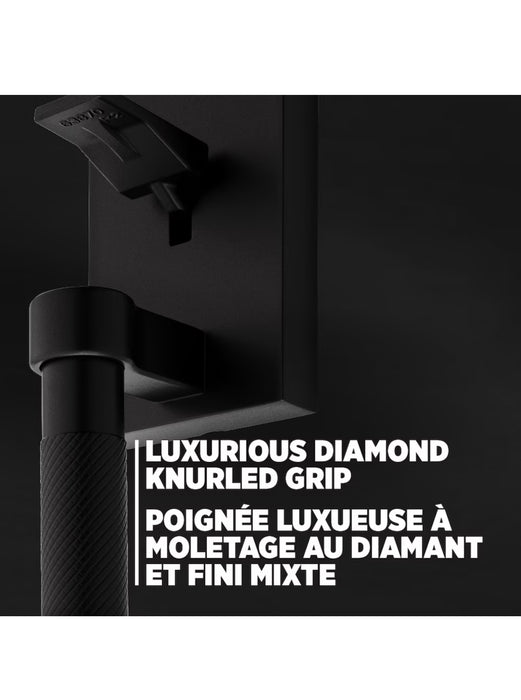 Weiser Prava x Prava Matte Black Exterior Door Handle Set/Entry Door Lock with Knurled Handles (new)