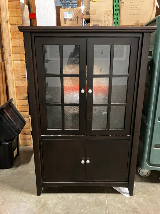 Tall Tv Cabinet With Sliding glass doors (Used)