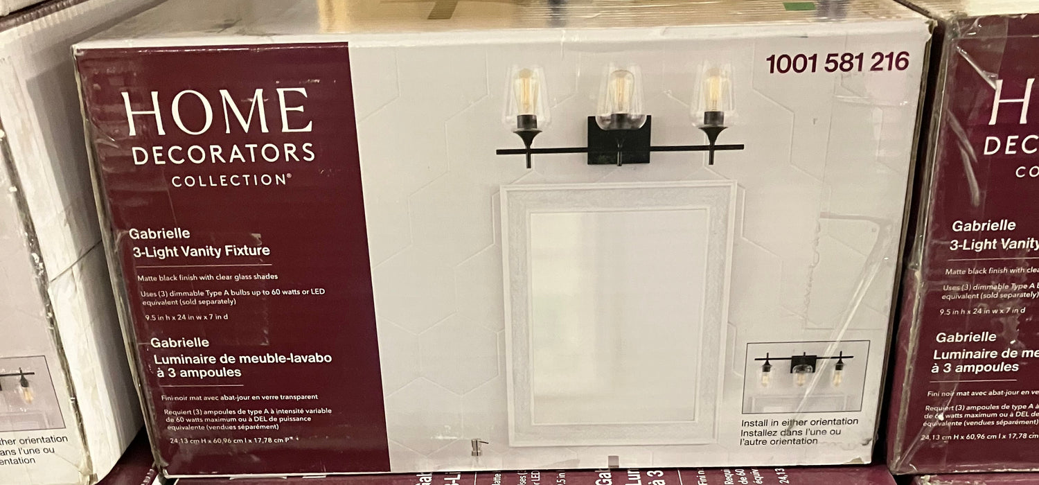 3-Light Bathroom Vanity Light