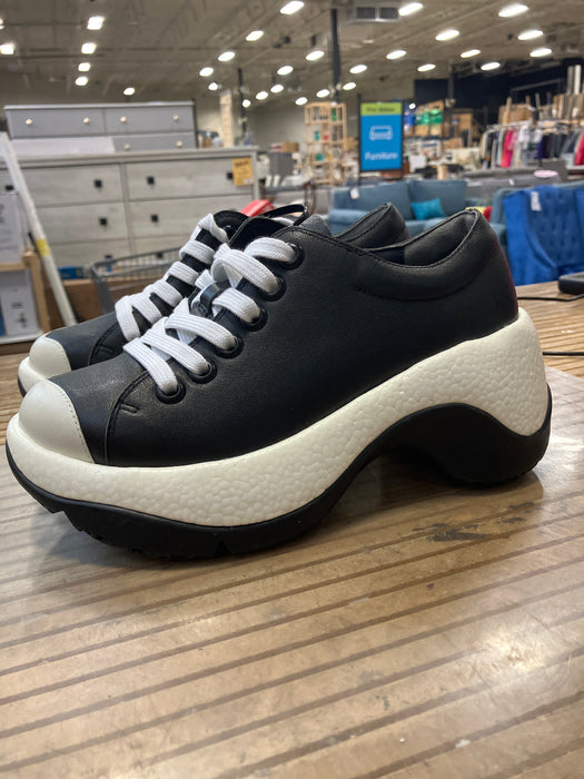 4CCCCees Flint Alpha Black, White, and Chrome Sneakers