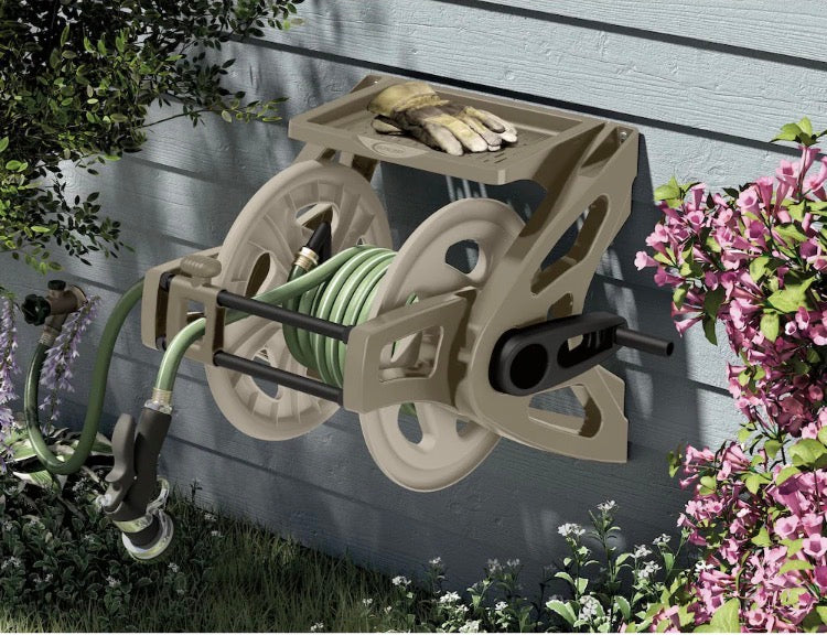 Suncast Slide Trak Hose Handler Hose Reel with 175 ft. Capacity