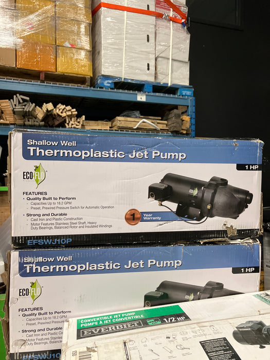 Eco-Flo Shallow Well Thermoplastic Jet Pump (new)