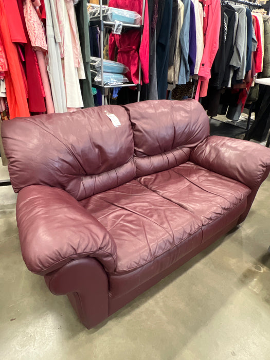 Burgundy Loveseat