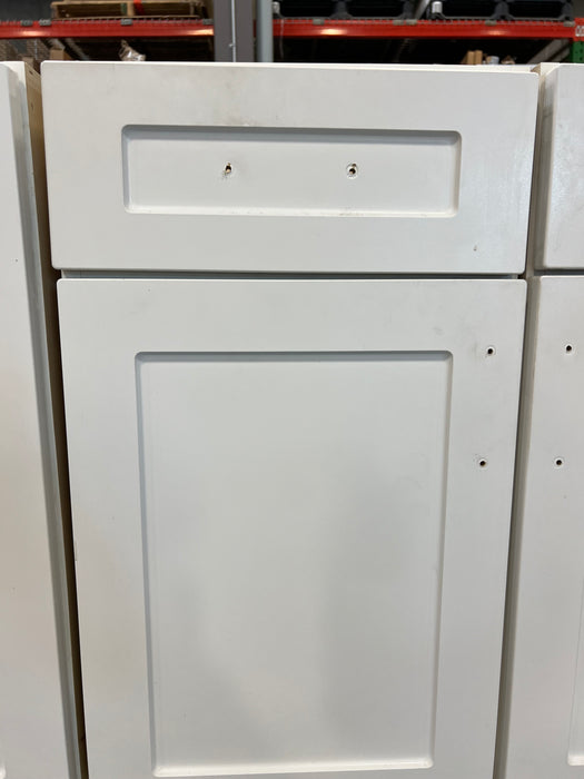 White Shaker Vanity Lower Cabinet